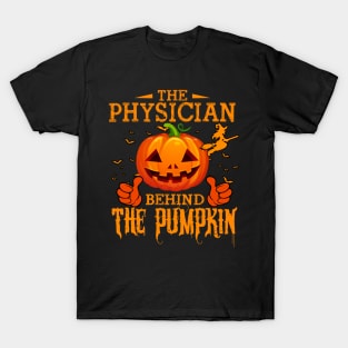 Mens The CHEF Behind The Pumpkin T shirt Funny Halloween T Shirt_PHYSICIAN T-Shirt